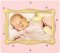 Pink Polka Dot Baby Picture Frame