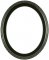 Trina Matte Black Oval Picture Frame