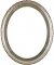 Trina Silver Leaf Brown Oval Picture Frame