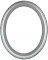 Trina Silver Oval Picture Frame
