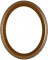 Trina Walnut Oval Picture Frame