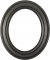 Naomi Black Silver Oval Picture Frame