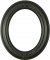 Emma Matte Black Oval Picture Frame