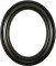 Laurel Gloss Black Oval Picture Frame