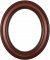 Laurel Vintage Cherry Oval Picture Frame