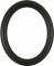 Rissa Matte Black Oval Picture Frame