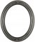Chloe Black Silver Oval Picture Frame