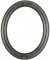 Chloe Black Silver Oval Picture Frame