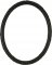 Sadie Matte Black Oval Picture Frame