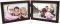 Simple Wood Espresso Horizontal Double Picture Frame