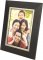 Black Wood Picture Frame with Pewter Metal Bezel