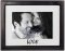 Black Love Picture Frame with 6x4 White Mat