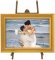 Small Simple Antique Brass Picture Frame Stand