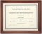 Contoured Stained Wood Dark Walnut Diploma Frame