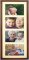 Dark Walnut Wood Linear Matted Collage Picture Frame