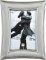 Modern Deco Silver Frame with Pewter Finish