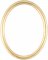 Gilda Gold Leaf Oval Picture Frame