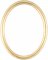 Gilda Gold Leaf Oval Picture Frame