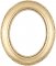 Stella Gold Leaf Oval Picture Frame