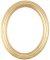 Rissa Gold Leaf Oval Picture Frame