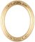 Chloe Gold Leaf Oval Picture Frame