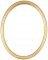 Laini Gold Leaf Oval Picture Frame