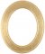 Bianca Gold Leaf Oval Picture Frame