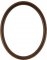 Gilda Rosewood Oval Picture Frame