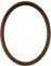 Gilda Rosewood Oval Picture Frame