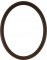 Gilda Walnut Oval Picture Frame