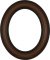 Stella Vintage Walnut Oval Picture Frame