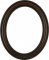 Melinda Rosewood Oval Picture Frame