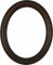 Melinda Rosewood Oval Picture Frame