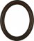 Melinda Walnut Oval Picture Frame