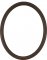 Laini Walnut Oval Picture Frame