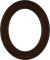 Cora Rosewood Oval Picture Frame