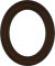 Cora Walnut Oval Picture Frame