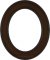 Cora Walnut Oval Picture Frame