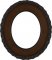 Ella Walnut Oval Picture Frame